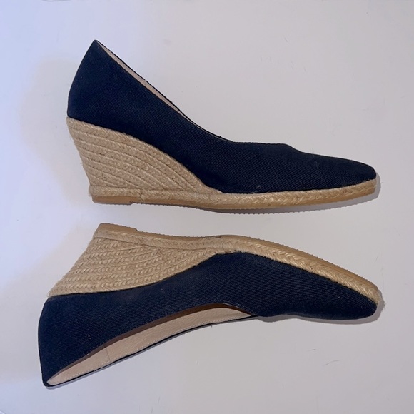 VISCATA Women's Navy Espadrille Wedges - Picture 6 of 10